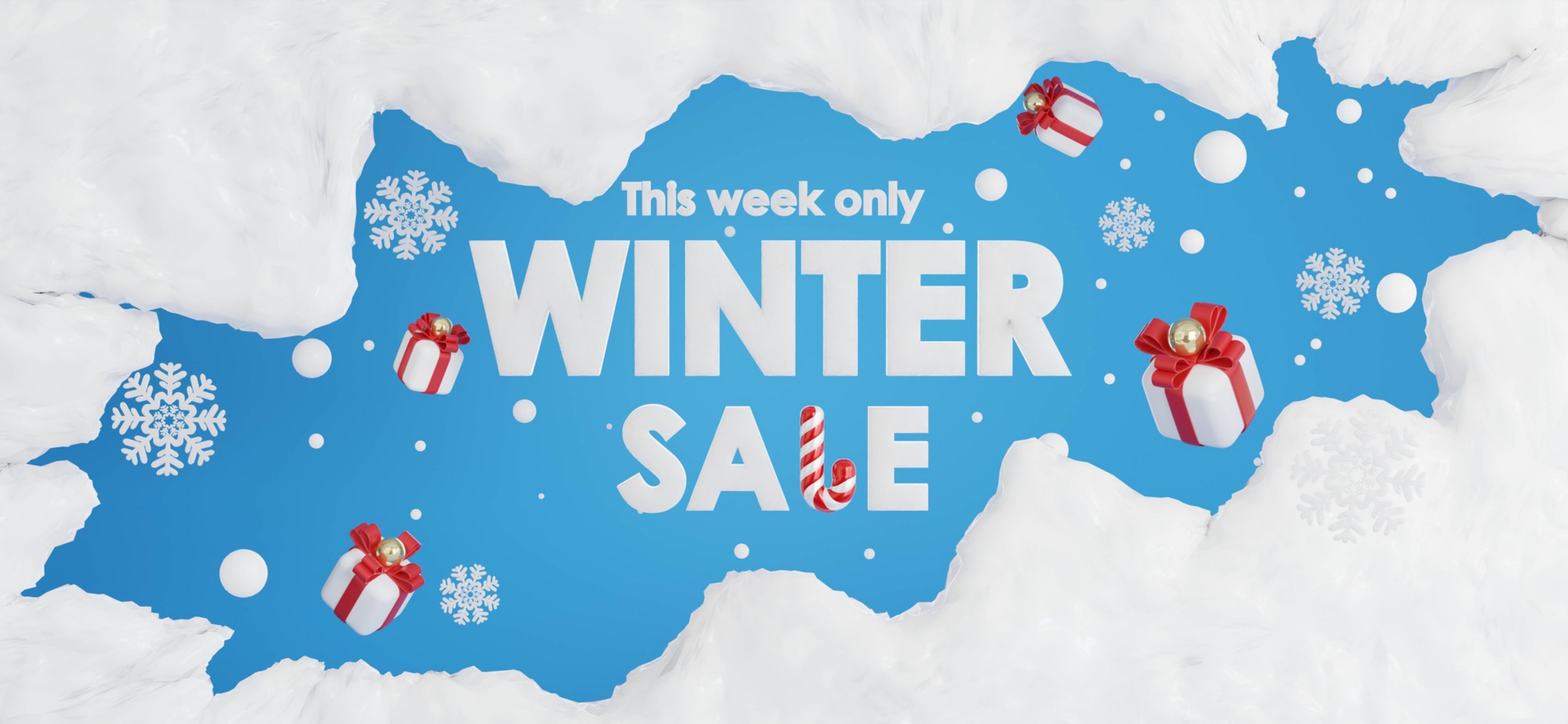 Winter sale banner